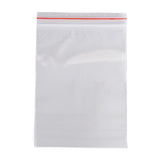 100 pc Plastic Zip Lock Bags, Resealable Packaging Bags, Top Seal, Self Seal Bag, Rectangle, Clear, 16x11cm, Unilateral Thickness: 2 Mil(0.05mm)