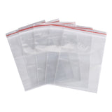 100 pc Plastic Zip Lock Bags, Resealable Packaging Bags, Top Seal, Self Seal Bag, Rectangle, Clear, 16x11cm, Unilateral Thickness: 2 Mil(0.05mm)