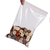 100 pc Plastic Zip Lock Bags, Resealable Packaging Bags, Top Seal, Self Seal Bag, Rectangle, Clear, 24x16cm, Unilateral Thickness: 2 Mil(0.05mm)