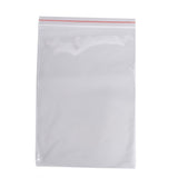100 pc Plastic Zip Lock Bags, Resealable Packaging Bags, Top Seal, Self Seal Bag, Rectangle, Clear, 24x16cm, Unilateral Thickness: 2 Mil(0.05mm)