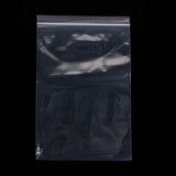 100 pc Plastic Zip Lock Bags, Resealable Packaging Bags, Top Seal, Self Seal Bag, Rectangle, Clear, 24x16cm, Unilateral Thickness: 2 Mil(0.05mm)