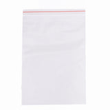 100 pc Plastic Zip Lock Bags, Resealable Packaging Bags, Top Seal, Self Seal Bag, Rectangle, Clear, 25x17cm, Unilateral Thickness: 2 Mil(0.05mm)