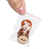 500 pc Plastic Zip Lock Bags, Resealable Packaging Bags, Top Seal, Self Seal Bag, Rectangle, Clear, 6x4cm, Unilateral Thickness: 2 Mil(0.05mm)