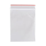 500 pc Plastic Zip Lock Bags, Resealable Packaging Bags, Top Seal, Self Seal Bag, Rectangle, Clear, 6x4cm, Unilateral Thickness: 2 Mil(0.05mm)