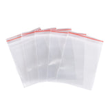 500 pc Plastic Zip Lock Bags, Resealable Packaging Bags, Top Seal, Self Seal Bag, Rectangle, Clear, 7x5cm, Unilateral Thickness: 2 Mil(0.05mm)