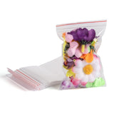 500 pc Plastic Zip Lock Bags, Resealable Packaging Bags, Top Seal, Self Seal Bag, Rectangle, Clear, 9x6cm, Unilateral Thickness: 2 Mil(0.05mm)