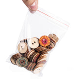 500 pc Plastic Zip Lock Bags, Resealable Packaging Bags, Top Seal, Self Seal Bag, Rectangle, Clear, 12x8cm, Unilateral Thickness: 2 Mil(0.05mm)