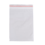 500 pc Plastic Zip Lock Bags, Resealable Packaging Bags, Top Seal, Self Seal Bag, Rectangle, Clear, 12x8cm, Unilateral Thickness: 2 Mil(0.05mm)