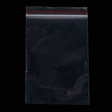 500 pc Plastic Zip Lock Bags, Resealable Packaging Bags, Top Seal, Self Seal Bag, Rectangle, Clear, 12x8cm, Unilateral Thickness: 2 Mil(0.05mm)