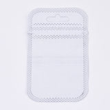 200 pc Translucent Plastic Zip Lock Bags, Resealable Packaging Bags, Rectangle, Silver, 9x5.5cm