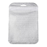 200 pc Translucent Plastic Zip Lock Bags, Resealable Packaging Bags, Rectangle, Silver, 15x10.5x0.03cm