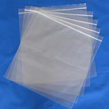 1000 pc Plastic Zip Lock Bags, Resealable Packaging Bags, Top Seal, Self Seal Bag, Rectangle, Clear, 17x12cm, Unilateral Thickness: 2.3 Mil(0.06mm)