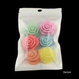 1000 pc Pearl Film Plastic Zip Lock Bags, Resealable Packaging Bags, with Hang Hole, Top Seal, Self Seal Bag, Rectangle, White, 13x8cm, inner measure: 9.5x7cm