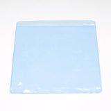 100 pc Square PVC Zip Lock Bags, Resealable Packaging Bags, Self Seal Bag, Azure, 12x12cm, Unilateral Thickness: 4.5 Mil(0.115mm)