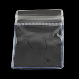 500 pc PVC Zip Lock Bags, Resealable Bags, Self Seal Bag, Rectangle, Clear, 6x4cm, Unilateral Thickness: 4.5 Mil(0.115mm)