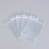 1 Group Polyethylene Zip Lock Bags, Resealable Packaging Bags, Top Seal, Self Seal Bag, Rectangle, Clear, 15x10cm, Unilateral Thickness: 2.9 Mil(0.075mm), 100pcs/group