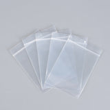 1 Group Polyethylene Zip Lock Bags, Resealable Packaging Bags, Top Seal, Self Seal Bag, Rectangle, Clear, 25x17cm, Unilateral Thickness: 2.9 Mil(0.075mm), 100pcs/group