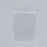 1 Group Polyethylene Zip Lock Bags, Resealable Packaging Bags, Top Seal, Self Seal Bag, Rectangle, Clear, 6x4cm, Unilateral Thickness: 2.9 Mil(0.075mm), 500pcs/group