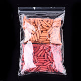 100 pc Polypropylene Zip Lock Bags, Top Seal, Resealable Bags, Self Seal Bag, Rectangle, Clear, 26.1x17cm, Unilateral Thickness: 2 Mil(0.05mm), Inner Measure: 24.4x17cm