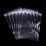 100 pc Polypropylene Zip Lock Bags, Top Seal, Resealable Bags, Self Seal Bag, Rectangle, Clear, 18.8x12cm, Unilateral Thickness: 2 Mil(0.05mm), Inner Measure: 17.2x12cm