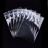 100 pc Polypropylene Zip Lock Bags, Top Seal, Resealable Bags, Self Seal Bag, Rectangle, Clear, 15x10.2cm, Unilateral Thickness: 2 Mil(0.05mm), Inner Measure: 13x10.2cm