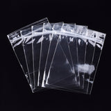 100 pc Polypropylene Zip Lock Bags, Top Seal, Resealable Bags, Self Seal Bag, Rectangle, Clear, 11.9x8cm, Unilateral Thickness: 2 Mil(0.05mm), Inner Measure: 10.3x8cm