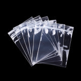 100 pc Polypropylene Zip Lock Bags, Top Seal, Resealable Bags, Self Seal Bag, Rectangle, Clear, 9.8x7cm, Unilateral Thickness: 2 Mil(0.05mm), Inner Measure: 8.5x7cm