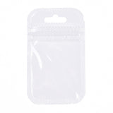 500 pc Translucent Plastic Zip Lock Bags, Resealable Packaging Bags, Rectangle, Clear, 9x5.5x0.02cm, Unilateral Thickness: 2.3 Mil(0.06mm)