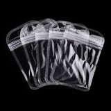 500 pc Translucent Plastic Zip Lock Bags, Resealable Packaging Bags, Rectangle, Clear, 11x7x0.02cm, Unilateral Thickness: 2.3 Mil(0.06mm)