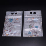 95 pc Rectangle with Flower Pattern Plastic Zip Lock Bags, Resealable Bags, Self Seal Bag, Colorful, 19.8x12x0.2cm, 100pcs