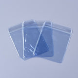 500 pc Mini Transparent Plastic Zip Lock Bags, Resealable Bags, Blue, 8x6x0.15cm
