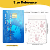 200 pc 200 Packs 4x6cm Pink Rabbit Self Seal Zipper Bags, Resealable PE Zip Lock Bags for Jewelry, Tools, Parts, Special Items, Office Supplies Storage