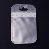 10 Bag PP Zip Lock Bags, Resealable Bags, Self Seal Bag, Rectangle, White, 9x5.5x0.15cm