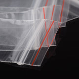 5000 pc Plastic Zip Lock Bags, Resealable Small Jewelry Storage Bags Self Seal Bags, Top Seal, Rectangle, Clear, 6x4cm, Unilateral Thickness: 0.9 Mil(0.023mm)