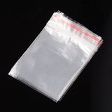4000 pc Plastic Zip Lock Bags, Resealable Packaging Bags, Top Seal, Self Seal Bag, Rectangle, Clear, 7x5cm, Unilateral Thickness: 0.9 Mil(0.023mm)