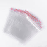 2000 pc Plastic Zip Lock Bags, Resealable Packaging Bags, Top Seal, Self Seal Bag, Rectangle, Clear, 10x7cm, Unilateral Thickness: 0.9 Mil(0.023mm)