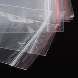 2000 pc Plastic Zip Lock Bags, Resealable Packaging Bags, Top Seal, Self Seal Bag, Rectangle, Clear, 10x7cm, Unilateral Thickness: 0.9 Mil(0.023mm)