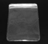 1000 pc Plastic Zip Lock Bags, Resealable Packaging Bags, Top Seal Thick Bags, Rectangle, 10.5x7cm, Unilateral Thickness: 9.8 Mil(0.25mm)