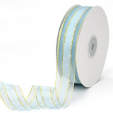 1 Roll Polyester Organza Ribbon, Pleated Ribbon, Ruffle Ribbon, Pink, 1 inch(25mm), about 50yards/roll(45.72m/roll)