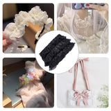 1 Roll Polyester Ribbon, Tartan Ribbon, Dark Red, 15mm, about 50yards/roll(45.72m/roll)