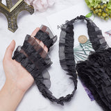 1 Roll Polyester Ribbon, Tartan Ribbon, Dark Red, 15mm, about 50yards/roll(45.72m/roll)