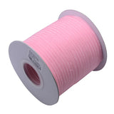 1 Bag Organza Ribbon, Wired Sheer Chiffon Ribbon, for Package Wrapping, Hair Bow Clips Accessories Making, Flamingo, 2-1/8 inch(55mm), about 37.18~38.28 yards(34~35m)/bag