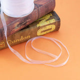 1Roll 3/8  Wide 500 Yards Sparkle Sheer Organza Ribbon for Festive Decoration DIY Crafts Arts & Garden,White