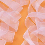 200Yards (4 rolls X 50yd) 1-1/2" Wide Sparkle Sheer Organza Ribbon for Festive Decoration DIY Crafts Arts & Garden, White