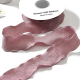 1 Roll Polyester Ribbon, Pink, 1inch(25~26mm), about 100yards/roll(91.44m/roll)