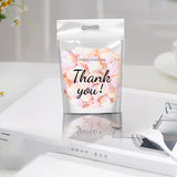 2 Bag Rectangle Composite Material Ziplock Mylar Stand Up Bag, Clear Window Smell Proof Resealable for Packaging Pouch Party Favor Food Lipgloss Jewelry Storage, Word, 22.5x15.5x3.5cm, 50pcs/set
