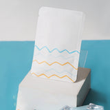 3 Bag Composite Plastic Bag, for Party Favor Food Storage, Rectangle, White, 8x5cm, 100pcs/set