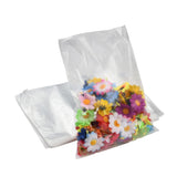 100 pc Rectangle Plastic Bags, Clear, 25x18cm, unilateral thickness: 0.08