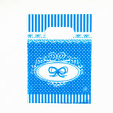 500 pc Printed Plastic Bags, Rectangle, Deep Sky Blue, 30x20cm, Unilateral Thickness: 0.035mm