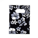 500 pc Printed Plastic Bags, Rectangle, Black, 40x30cm